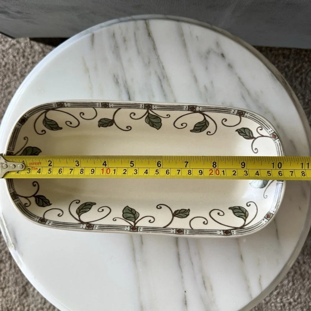 Pfaltzgraff Mission Flower Deli/Celery Tray 10 3/8